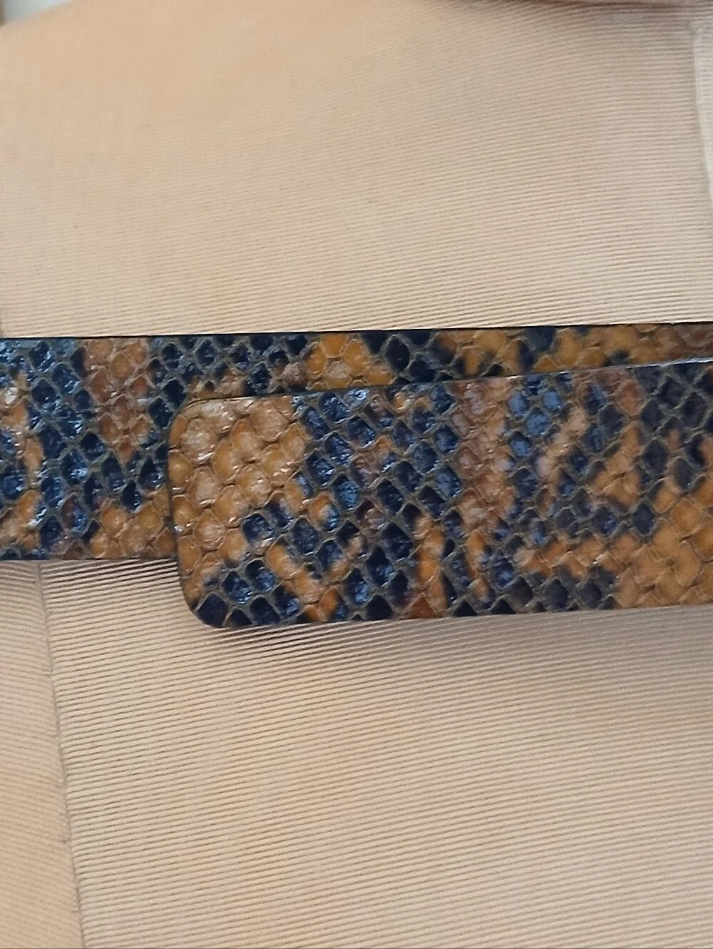 Just Cavalli Snake Print Leather Belt Made In Italy NWOT Suze 95/110